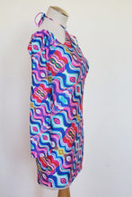 Load image into Gallery viewer, 88 Lights All-Over Print Women's Halter Lace-up Dress