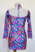 Load image into Gallery viewer, 88 Lights All-Over Print Women's Halter Lace-up Dress