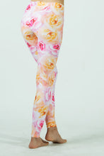 Load image into Gallery viewer, Pink and Yellow Roses Leggings
