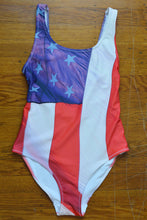 Load image into Gallery viewer, USA Flag One-Piece Swimsuit