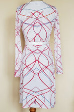 Load image into Gallery viewer, Christmas Tree Lights Wrap Dress