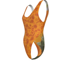 Load image into Gallery viewer, Golden Wildflowers All-Over Print Women's One-piece Swimsuit | Double-sides Printed