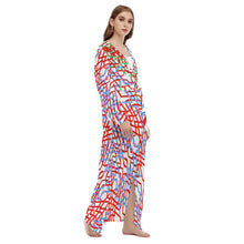 Load image into Gallery viewer, Columbus Street Lights All-Over Print Women's Beach Long Coat