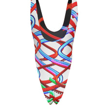 Load image into Gallery viewer, Columbus Street Lights All-Over Print Women's One-piece Swimsuit | Double-sides Printed