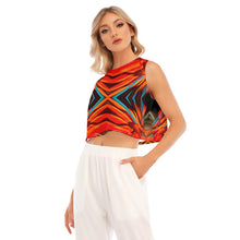 Load image into Gallery viewer, All-Over Print Women's Sleeveless Cropped Top