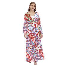 Load image into Gallery viewer, Columbus Street Lights All-Over Print Women's Beach Long Coat