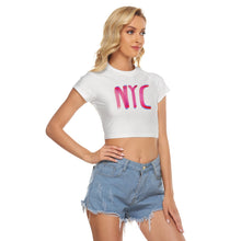 Load image into Gallery viewer, NYC Light Painting Women&#39;s Raglan Cropped T-shirt
