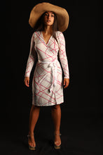 Load image into Gallery viewer, Christmas Tree Lights Wrap Dress