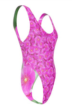 Load image into Gallery viewer, Pink Flowers All-Over Print Women's One-piece Swimsuit