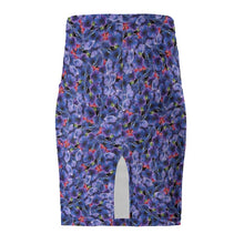 Load image into Gallery viewer, Purple Flowers Pencil Skirt