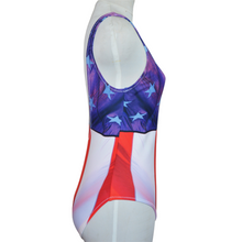 Load image into Gallery viewer, USA Flag One-Piece Swimsuit