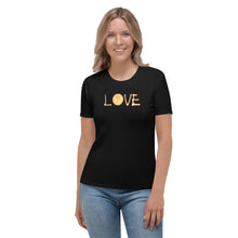 Load image into Gallery viewer, Love Light Bulb Poly fabric T-shirt