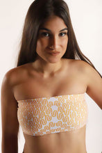 Load image into Gallery viewer, Yellow Signal Light Painting 2 Bandeau Top