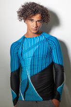 Load image into Gallery viewer, Men's Rash Guard Shirt - Driving the Bridge Number One