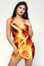 Load image into Gallery viewer, Two Light Paintings Bodycon Dress
