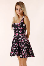Load image into Gallery viewer, Purple Flowers Skater Dress