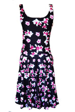 Load image into Gallery viewer, Purple Flowers Skater Dress