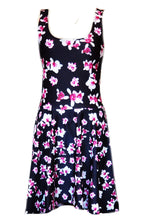 Load image into Gallery viewer, Purple Flowers Skater Dress