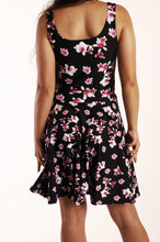 Load image into Gallery viewer, Purple Flowers Skater Dress