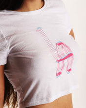 Load image into Gallery viewer, LA Neon Lights Crop Tee
