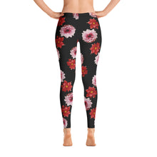 Load image into Gallery viewer, Pink and Red Flowers Leggings