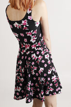 Load image into Gallery viewer, Purple Flowers Skater Dress