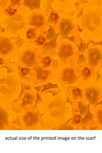 Load image into Gallery viewer, Golden Poppies Scarf