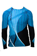 Load image into Gallery viewer, Men&#39;s Rash Guard Shirt - Driving the Bridge Number One
