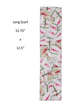 Load image into Gallery viewer, Caladium Leaves Scarf/Shawl