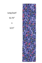 Load image into Gallery viewer, Purple Flowers Scarf