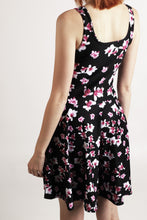 Load image into Gallery viewer, Purple Flowers Skater Dress