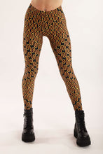 Load image into Gallery viewer, Yellow Signal Light Painting 2 Leggings