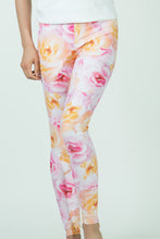 Load image into Gallery viewer, Pink and Yellow Roses Leggings
