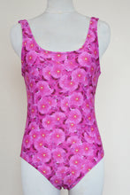 Load image into Gallery viewer, Pink Flowers One Piece Swimsuit
