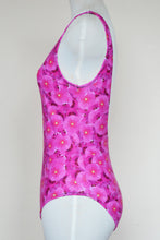 Load image into Gallery viewer, Pink Flowers One Piece Swimsuit
