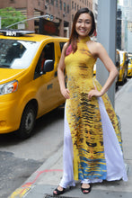 Load image into Gallery viewer, Tower Bridge Reflection Ao Dai
