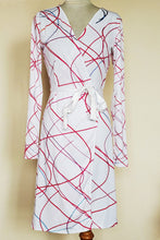 Load image into Gallery viewer, Christmas Tree Lights Wrap Dress
