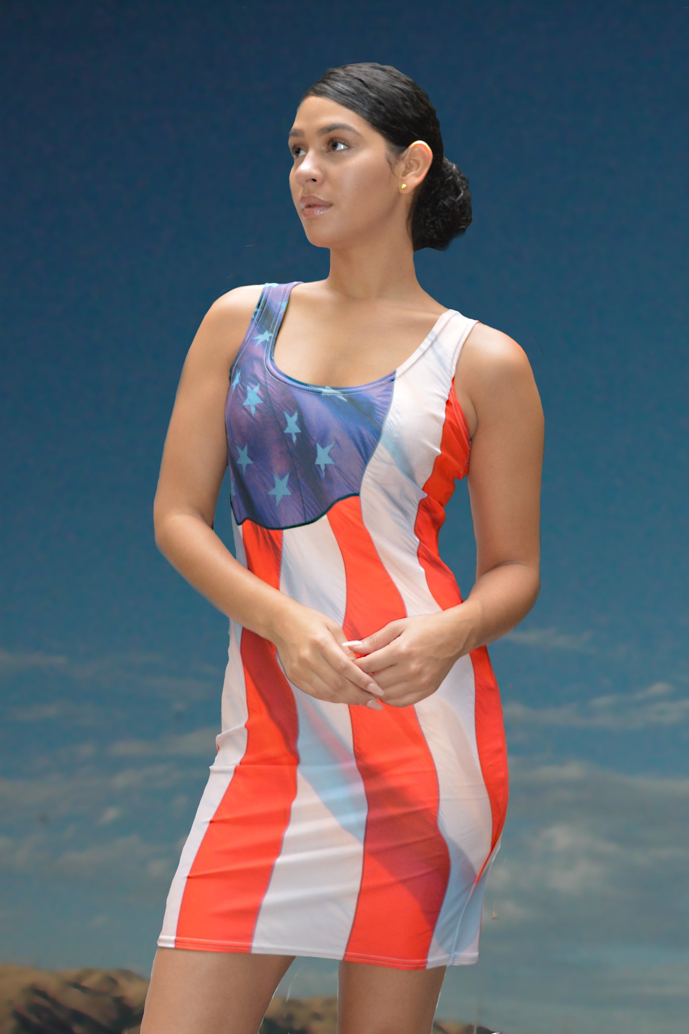 USA Flag Bodycon Dress Wild Beautiful Clothing USA Flag Bodycon Dress Wild Beautiful Clothing