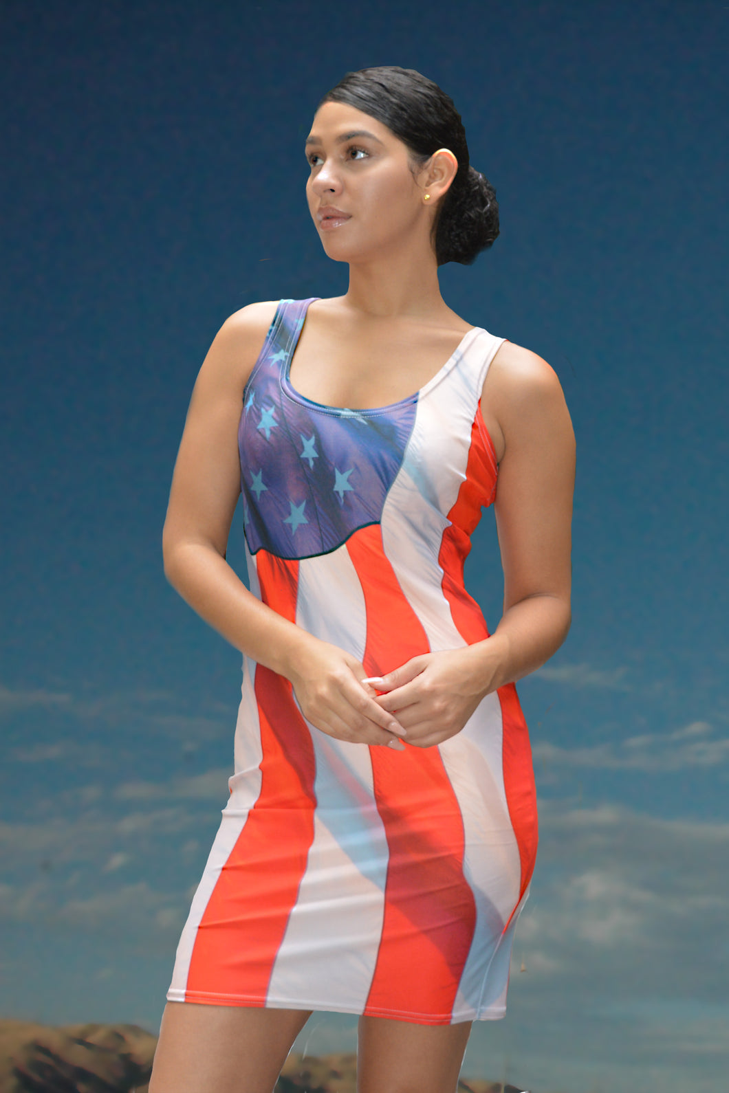 USA Flag Bodycon Dress