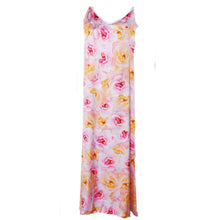 Load image into Gallery viewer, Pink and Yellow Roses Maxi Slip Dress
