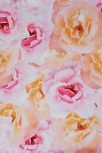 Load image into Gallery viewer, Pink and Yellow Roses Maxi Slip Dress
