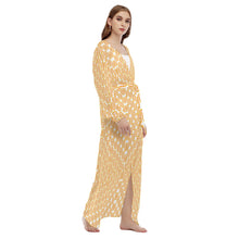 Load image into Gallery viewer, Yellow Signal Light All-Over Print Women&#39;s Beach Long Coat
