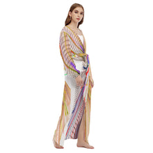 Load image into Gallery viewer, Marin Lights All-Over Print Women&#39;s Beach Long Coat
