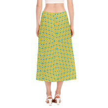 Load image into Gallery viewer, Ukraine Flag Colors All-Over Print Women&#39;s High Slit Long Skirt
