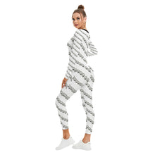 Load image into Gallery viewer, All-Over Print Women&#39;s Plunging Neck Jumpsuit
