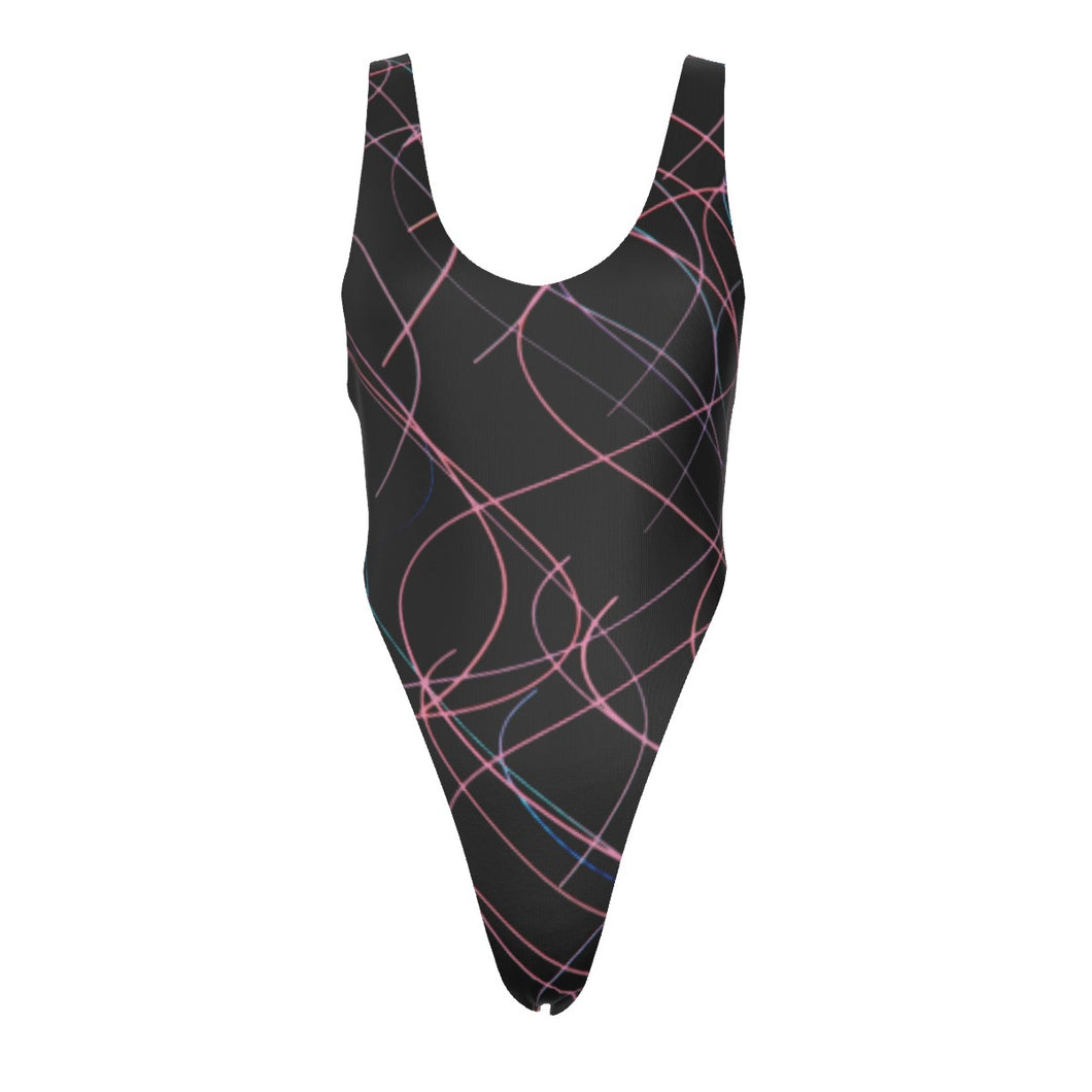 Light Painting All-Over Print Women's Reversible One-piece Swimsuit