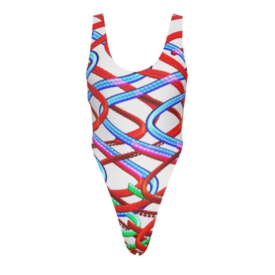 Columbus Street Lights All-Over Print Women's One-piece Swimsuit | Double-sides Printed