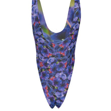 Load image into Gallery viewer, Purple Flowers All-Over Print Women&#39;s One-piece Swimsuit | Double-sides Printed

