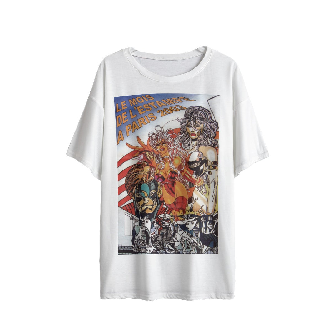 Paris Art Show 2003 Women's Drop Shoulder T-Shirt