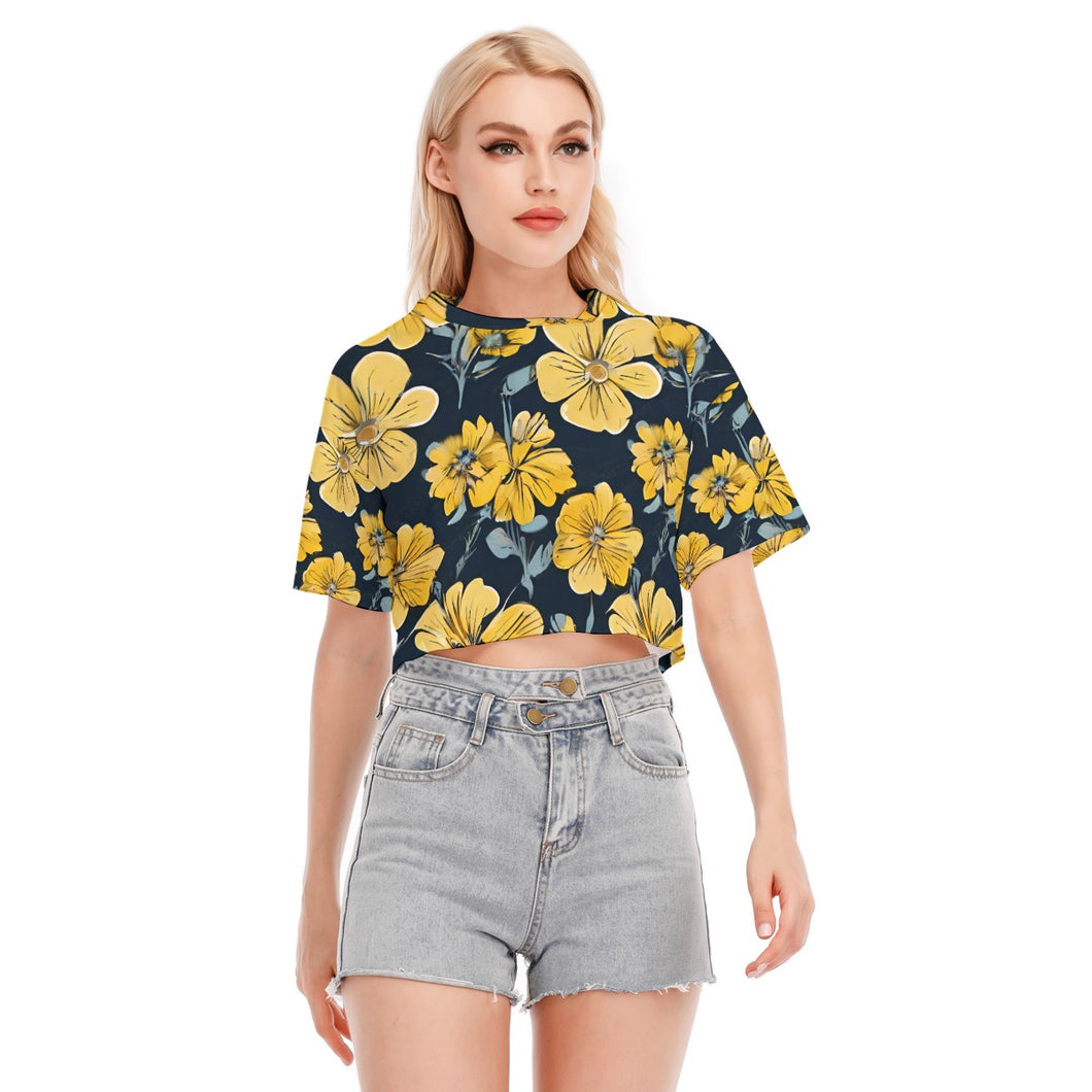 All-Over Print Women's Cropped T-shirt | 190GSM Cotton